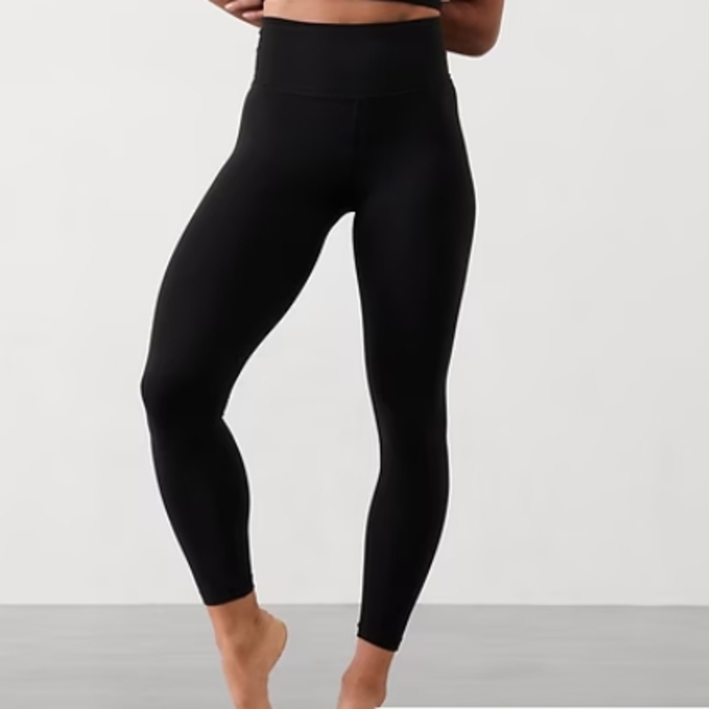 Athleta Elation Ultra High Rise 7/8 Leggings - Black XS, New NWOT